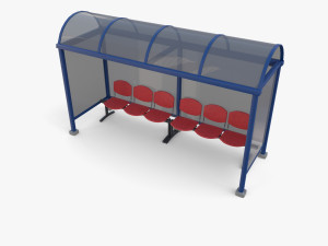 Bus stop V2 3D Model