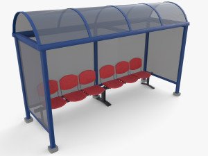 Bus stop V2 3D Model