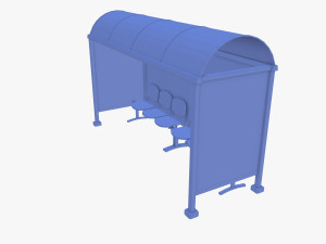 Bus stop V2 3D Model