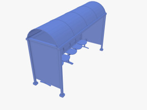 Bus stop V2 3D Model