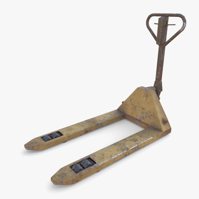 Pallet Jack V2 3D Model .c4d .max .obj .3ds .fbx .stl .blend 