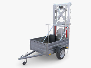 Roadworks trailer v1 Modelo 3D