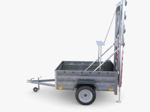 Roadworks trailer v1 Modelo 3D