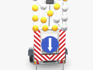 Roadworks trailer v1 Modelo 3D