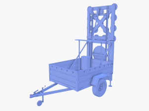 Roadworks trailer v1 Modelo 3D