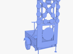 Roadworks trailer v1 Modelo 3D