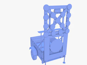道路施工拖车 v1 3D 模型