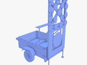 Roadworks trailer v1 Modelo 3D
