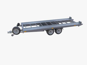 Car trailer v1 3D Model