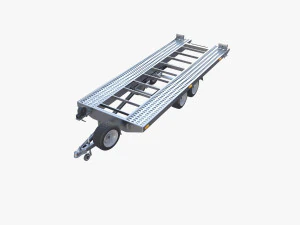 Car trailer v1 3D Model