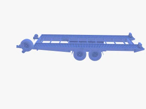 Car trailer v1 3D Model