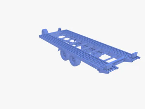 Car trailer v1 3D Model