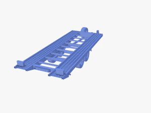 Car trailer v1 3D Model