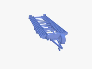 Car trailer v1 3D Model