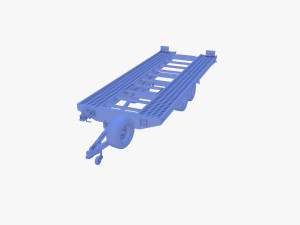 Car trailer v1 Modelo 3D