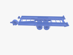 Car trailer v1 Modelo 3D