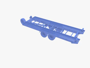 Car trailer v1 3D Model
