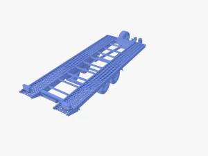 Car trailer v1 3D Model
