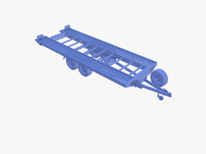 Car trailer v1 Modelo 3D