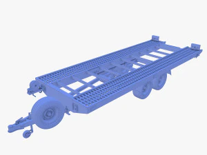 Car trailer v1 3D Model