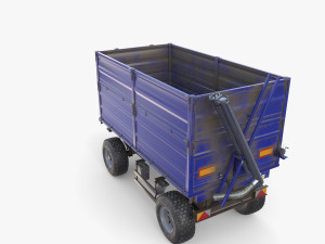 Agro trailer V2 3D 模型