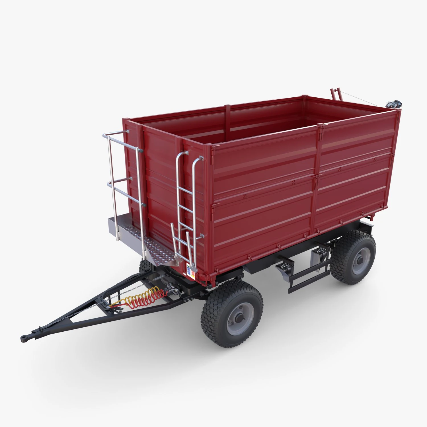 Agro trailer V3 3D Model .c4d .max .obj .3ds .fbx .stl .blend