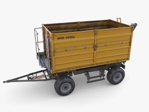 Agro trailer V4 3D Model