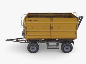 Agro trailer V4 3D Model