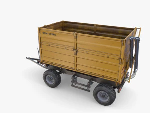 Rimorchio agricolo V4 Modello 3D