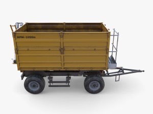 Agro trailer V4 3D Model