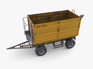 Rimorchio agricolo V4 Modello 3D