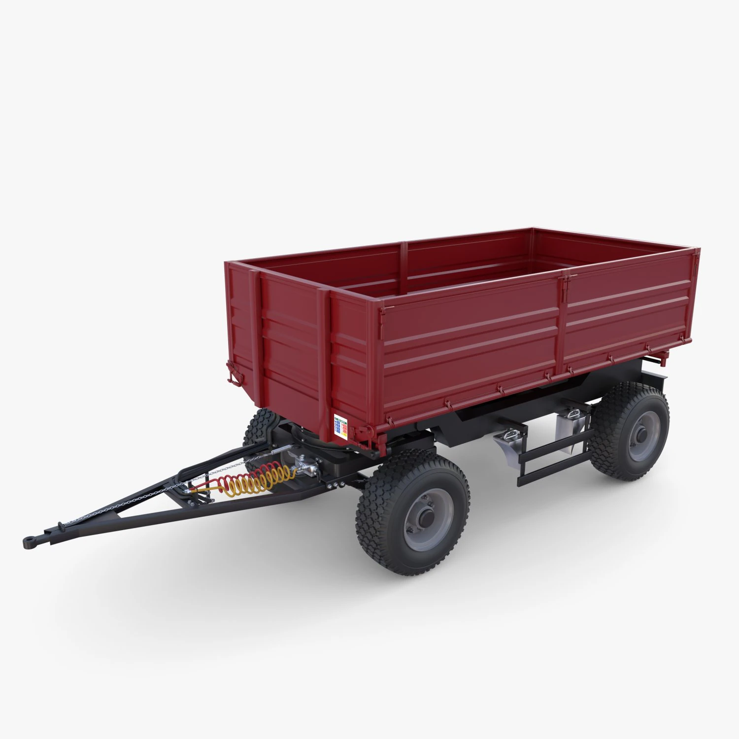 Agro trailer V5 3D Model .c4d .max .obj .3ds .fbx .stl .blend 