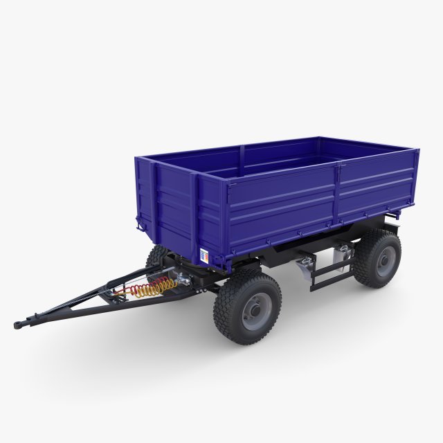 Agro trailer V6 Model 3D .c4d .max .obj .3ds .fbx .stl .blend 