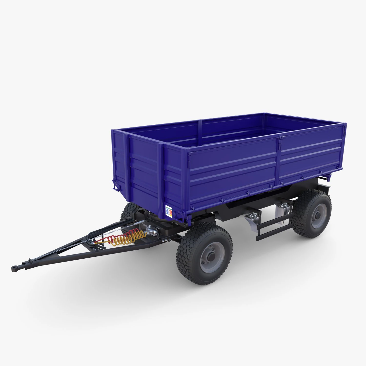 Agro trailer V6 3D Model .c4d .max .obj .3ds .fbx .stl .blend 
