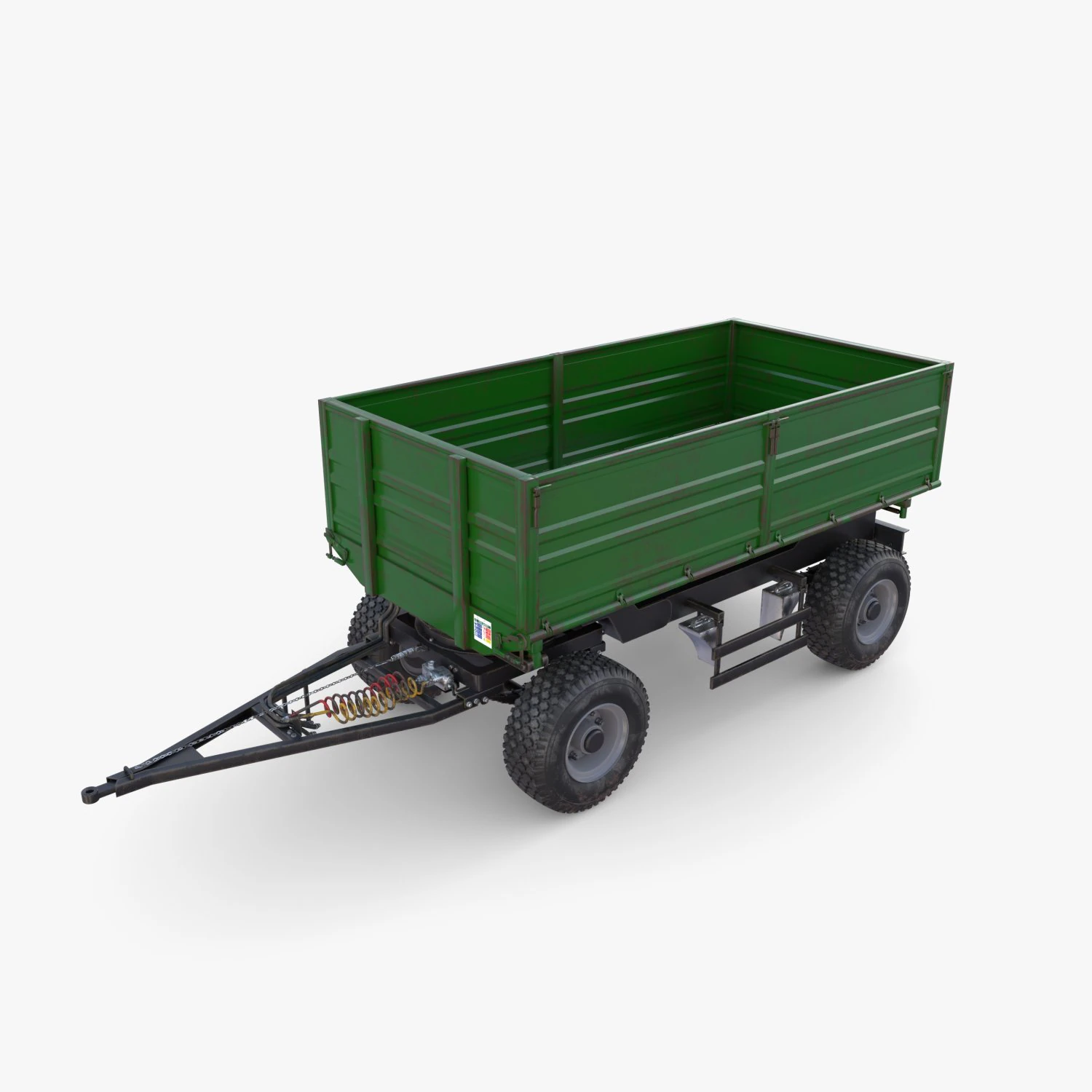 Agro trailer V7 3D Model .c4d .max .obj .3ds .fbx .stl .blend 