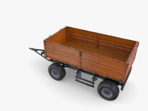 Agro trailer V8 Modelo 3D
