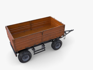 Agro trailer V8 Modelo 3D