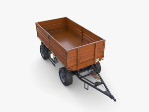 Agro trailer V8 Modelo 3D