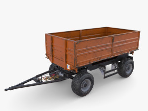 Agro trailer V8 Modelo 3D