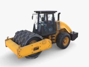 Road roller V2 3D Model