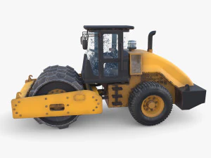 Road roller V2 3D Model