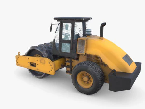 Road roller V2 3D Model