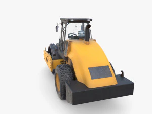 Road roller V2 3D Model