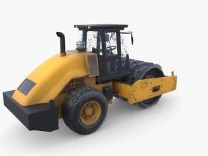 Road roller V2 3D Model