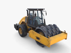 Road roller V2 3D Model