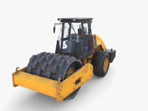 Road roller V2 3D Model
