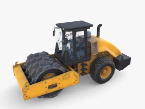 Road roller V2 3D Model