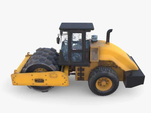 Road roller V2 3D Model