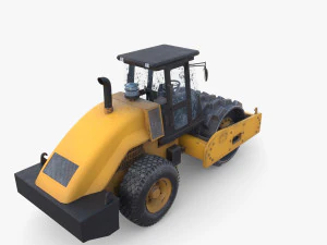 Road roller V2 3D Model
