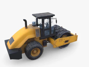 Road roller V2 3D Model